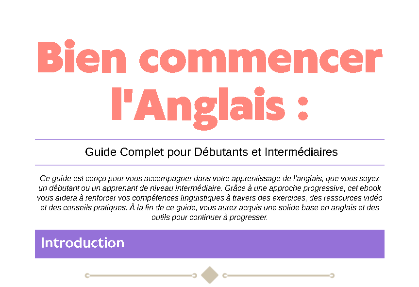 Bien commencer l'apprentissage de l'anglais